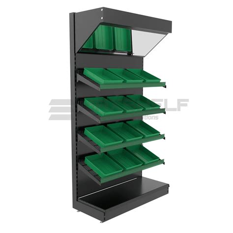 Fruit Veg Wall Bay With Mirror Canopy Maxshelf Retail Equipment