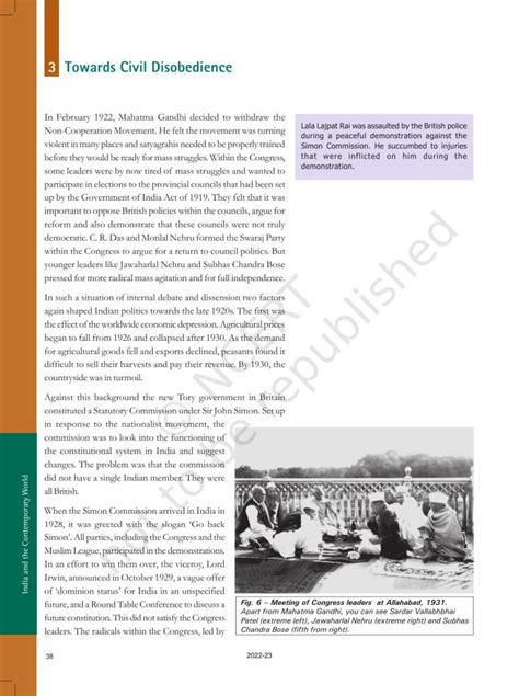 Ncert Book For Class 10 History Chapter 2 Nationalism In India