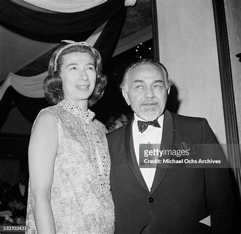 Actor Edward G Robinson And His Wife Jane Robinson Attend An Event