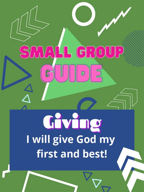 Giving Small Group Guide Pdf Jesus