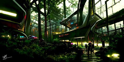 Artstation Forest Sci Fi Landscapes 001 Ai Art