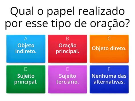 Orações Subordinadas Substantivas Objetivas Indiretas