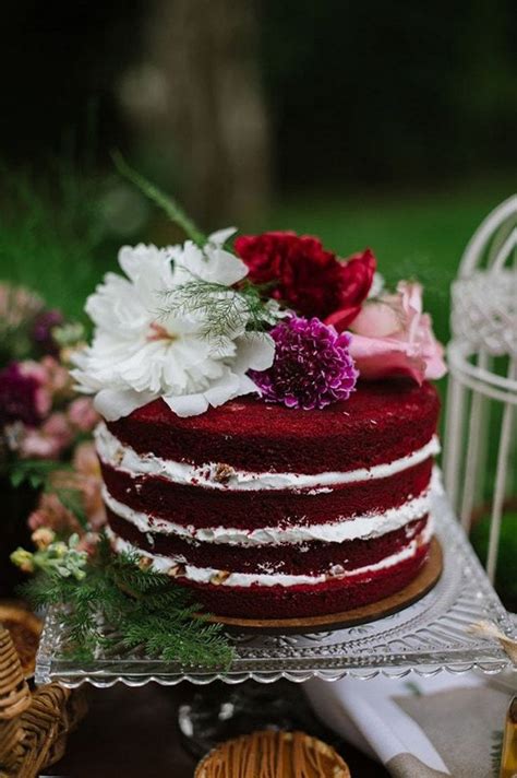 Top 25 Naked Wedding Cake Ideas Hi Miss Puff