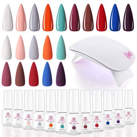 Amazon Makartt Gel Nail Polish Kit With UV Nail Lamp Bundle 12