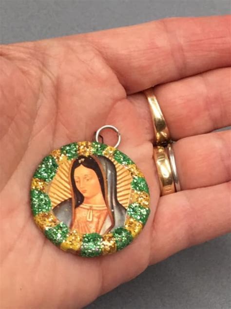 Mexican Virgin Mary Our Lady Guadalupe Vintage Mexico Gem