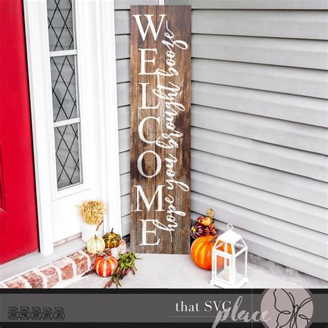 Porch Sign Svg Welcome Svg Welcome Sign Svg Fall Porch Sign Etsy