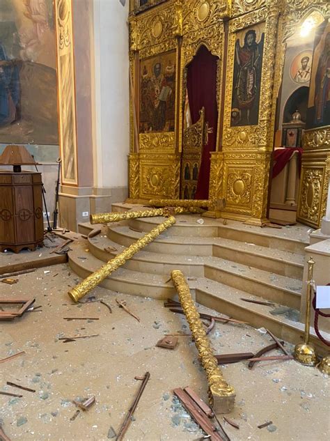 Serious damage to Saint George Greek Orthodox Cathedral in Beirut | Orthodox Times (en)