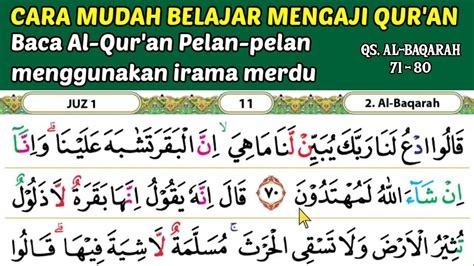 Belajar Mengaji Qur An Cara Mudah Cepat Lancar Membaca Alquran Pelan