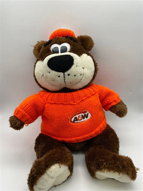 Aandw Root Beer Bear Plush Aw Root Beer A And W Restaurant Etsy