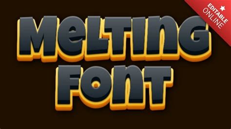 Melting Font Melhor Avaliado Gerador De Fontes Efeitos Do Texto