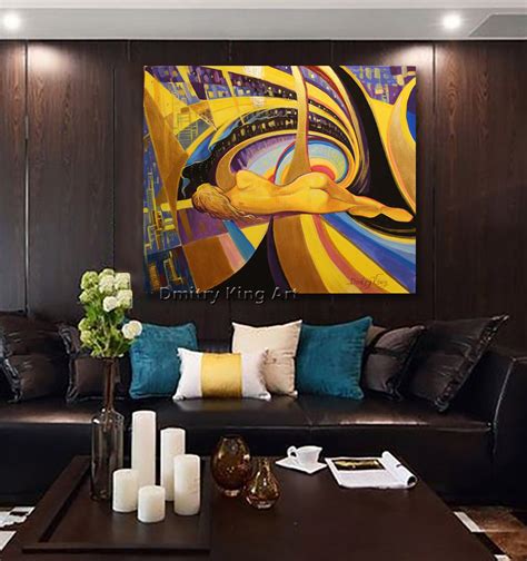 Painting Nude Girl Oil Painting On Canvas Erotic Wall Art Naked Woman Back Female Figure