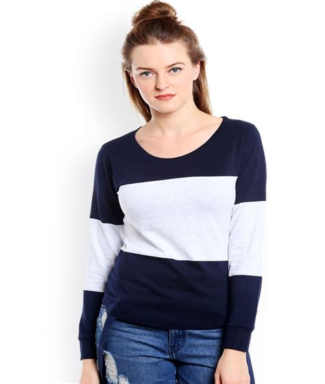 Buy Full Sleeve Plain Multi Color T Shirt For Women Online From