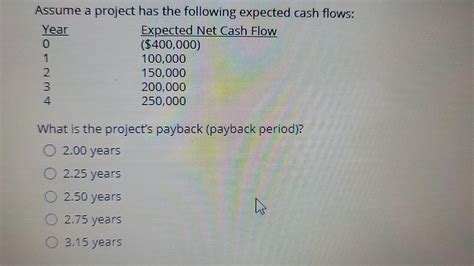 Solved Assume A Project Has The Following Expected Cash Chegg