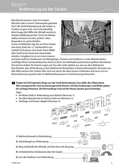 Sekundarstufe Unterrichtsmaterial Erdkunde Geografie Deutschland Bayern