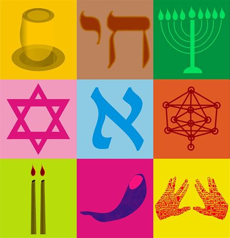 Jewish Symbols Pop Art Digital Art By Jizky Ravel Fine Art America