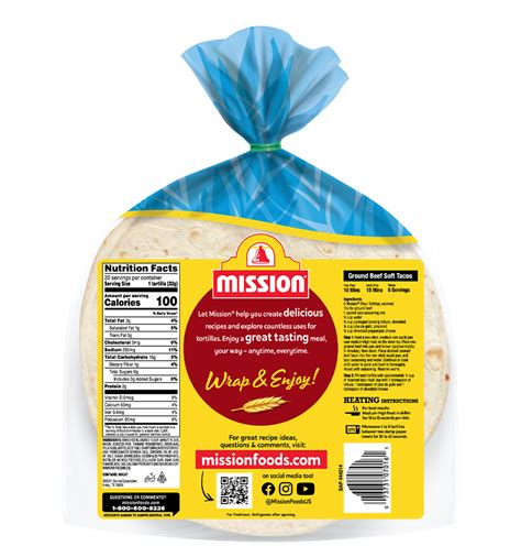 Fajita Extra Fluffy Flour Tortillas Mission Foods