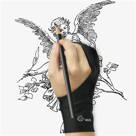 OTraki Lot De 2 Gants De Dessin Pour Tablette Graphique Gant Artiste