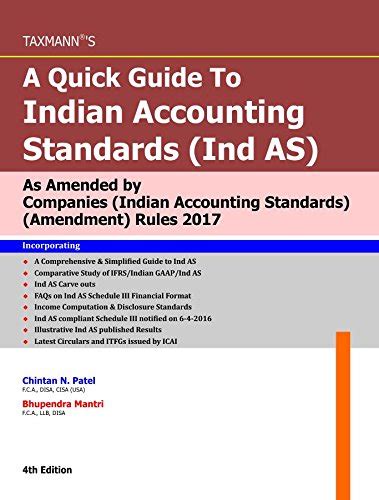 Buy Taxmann’s A Quick Guide To Indian Accounting Standards Ind As Simplified Learning Of Ind