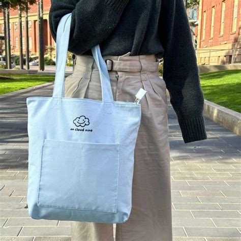 Tote Bag With Pockets | Cloud Nine Crew | Tote bag with pockets, Everyday tote bag, Functional ...