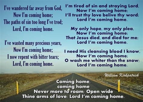 Lord, I'm Coming Home | Praise songs, Christian song lyrics, Spiritual ...