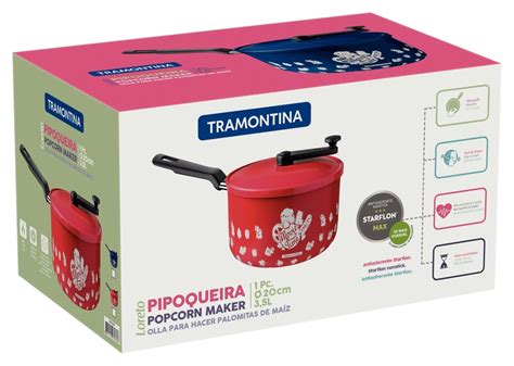 Pipoqueira Antiaderente Loreto 20cm Tramontina 27817 023