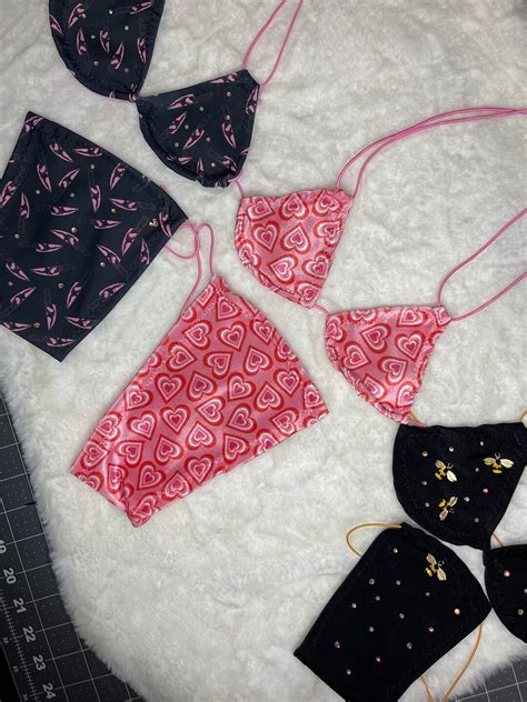 Bundle Micro Bikinis Exotic Dancewear Stripper Outfit Kawaii Bikini Etsy