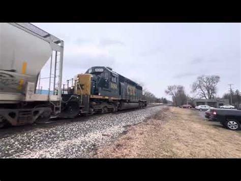 CSX L301 Westward Holland Michigan 2 13 24 YouTube