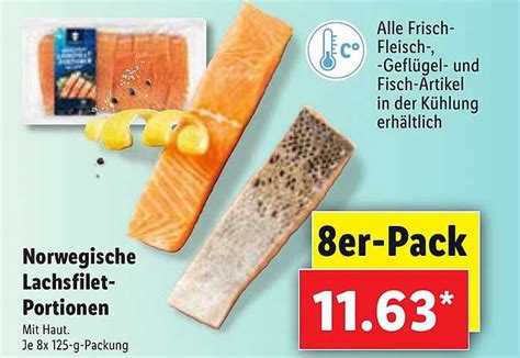 Norwegische Lachsfilet Portionen Angebot Bei Lidl