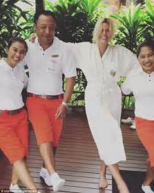 Sophie Monk Flaunts Her Cleavage In A Bikini Poolside Daily Mail Online