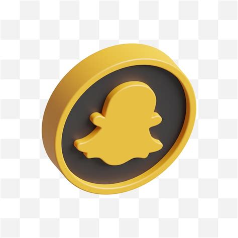 Icono De Redes Sociales De Snapchat Modelo 3d Archivo PSD Premium