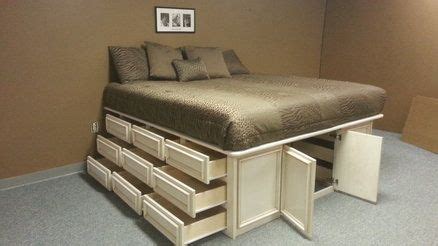 Drawer, Drawers, and More Drawers | Bed frame design, Bedroom furniture, Remodel bedroom