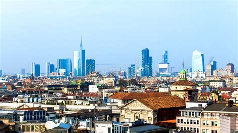 Skyline of Milan, in Italy stock photo. Image of high - 102268300