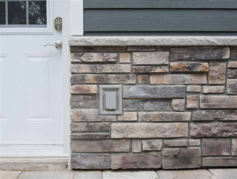 Electrical Box Stones Stonetransitions Architecture Faux Brick