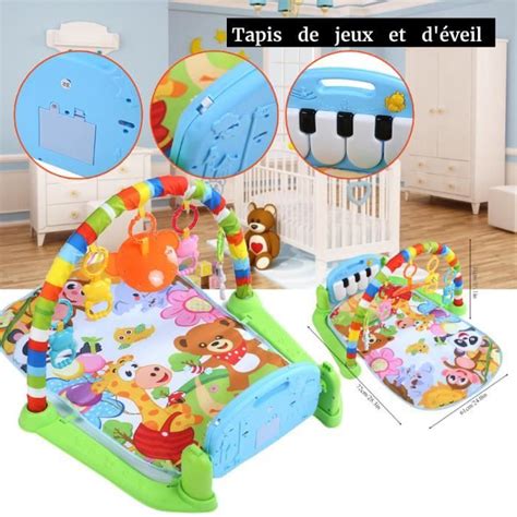 Tapis de jeux et d éveil pour Bébé avec Arche de jeux évolutif