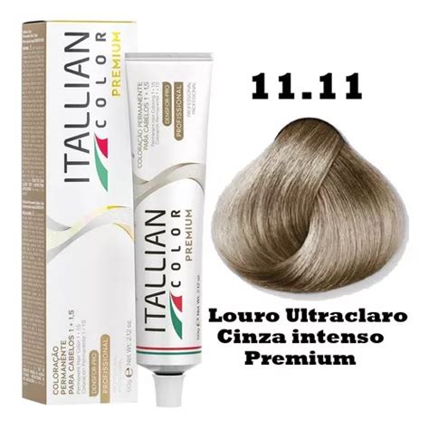 Kit Tintura Itallian Itallian Color Tom 11 11 Louro Ultra Claro Cinza