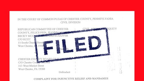 Court Cases Pennsylvania Chester County Election Administration