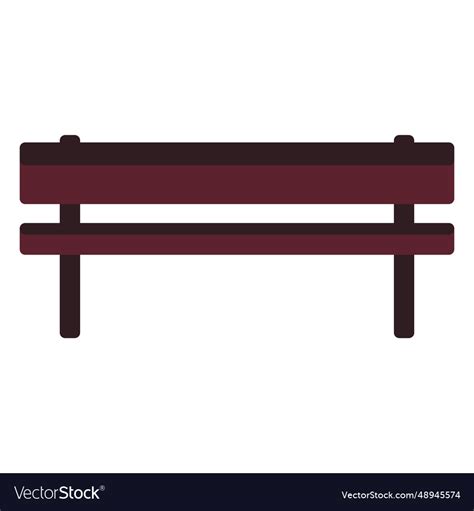 Park Bench Icon Royalty Free Vector Image Vectorstock