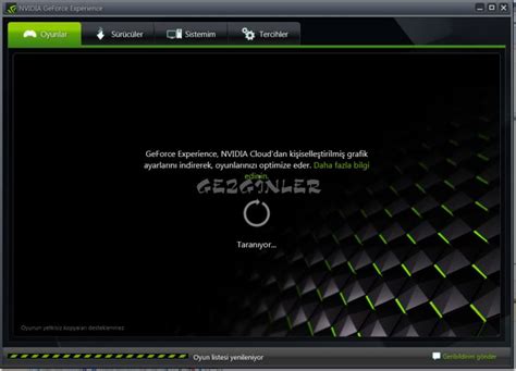 NVIDIA GeForce Experience Ekran Görüntüsü - Gezginler