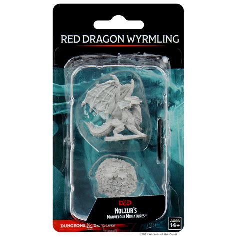 Dandd Nolzurs Marvelous Miniatures Red Dragon Wyrmling Wizkids