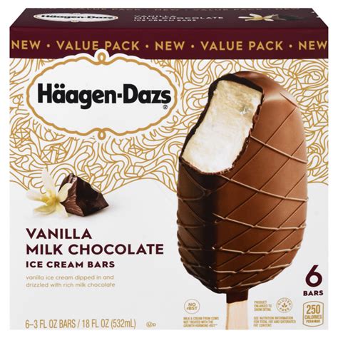 Save On Haagen Dazs Ice Cream Bars Vanilla Milk Chocolate Value Pack