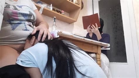 While My Girlfriend Is Reading A Book Roommate Licks Pussy XHamster