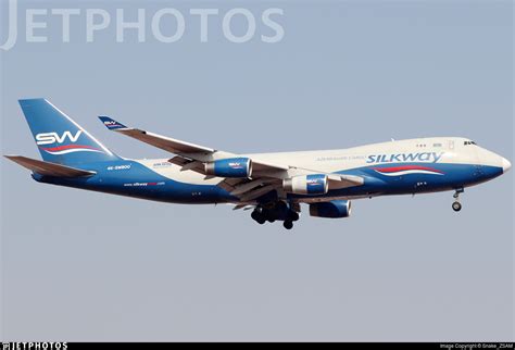 4K SW800 Boeing 747 4R7F SCD Silk Way West Airlines Snake ZSAM