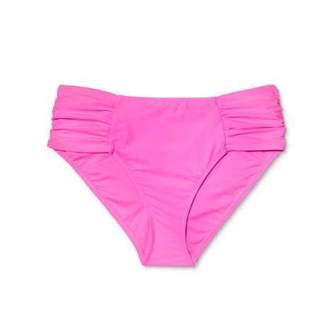 Xhilaration Plus Shirred Tab Hipster Bikini Bottom