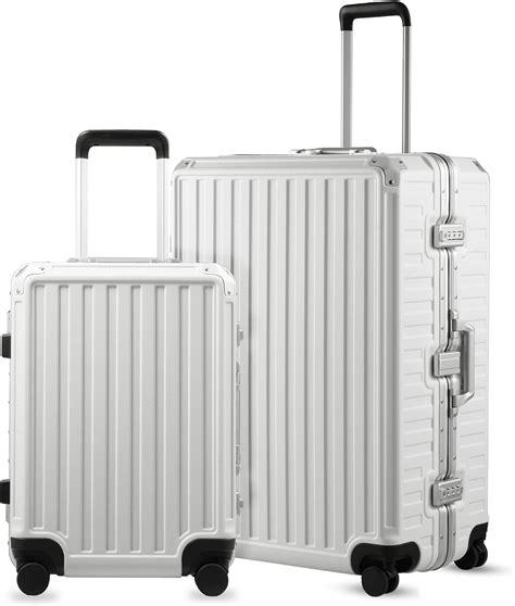 Amazon.com | LUGGEX Luggage Sets 2 Piece with Aluminum Frame - 100% ...