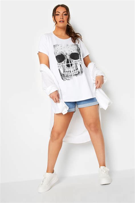 Skull Plus Size White Dresses