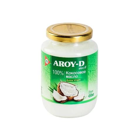 Масло кокосовое Aroy-D Extra Virgin нерафинированное 0.45 л - купить с ...