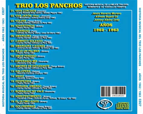 Trio Los Panchos Y Sus Invitados Historia Musical Cd C