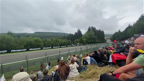 F1 Spa Francorchamps Practice 2 Kemmel Straight Youtube