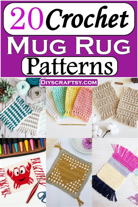 Crochet Mug Rug Patterns In Different Sizes Diys Craftsy