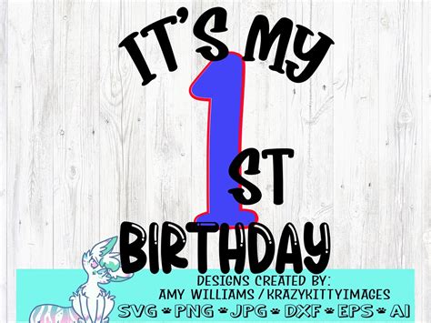 First Birthday Svg 1st Birthday Boy Svg One Year Old Svg Etsy